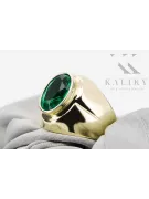 Ring Vintage Jewlery Emerald 14K Yellow gold vrc296y
